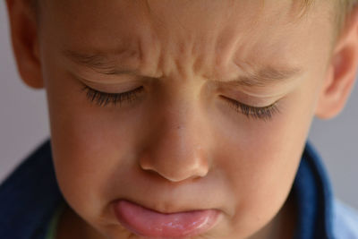 Close-up portrait of boy