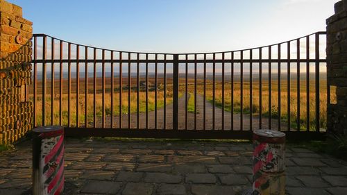 View of gate bridge against sky