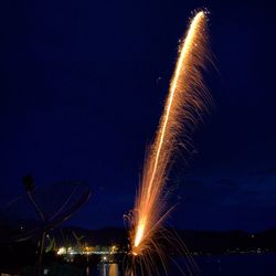 Low angle view of firework display