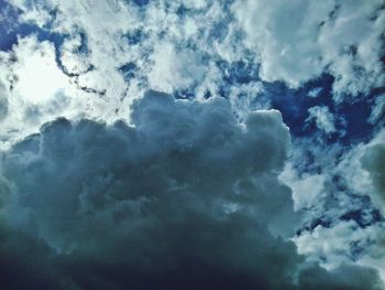 Low angle view of clouds in sky
