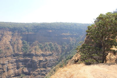 Scenic view of landscape against clear sky