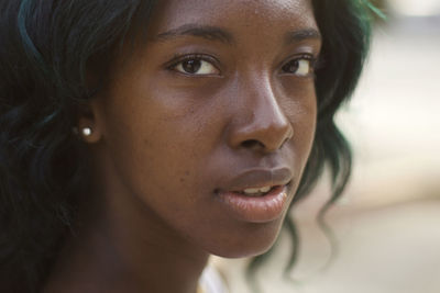 Portrait of young woman