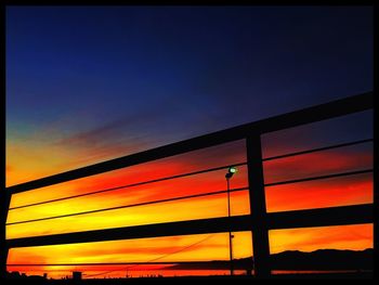 Low angle view of sky at sunset