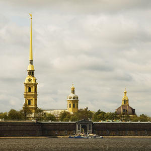 View of historic building against cloudy sky