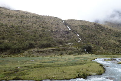 Scenic view of landscape against sky