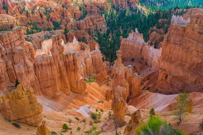 Rock formations in a desert