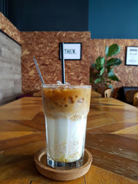 Close-up of drink on table