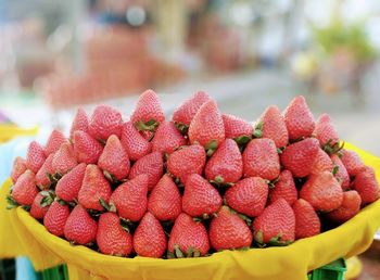 Close-up of strawberries