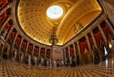 Low angle view of dome of building