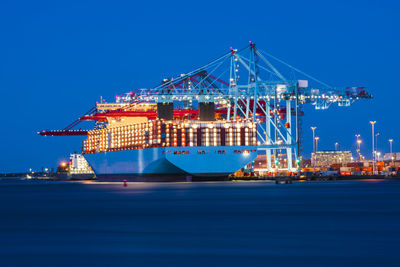 Cargo ship in port