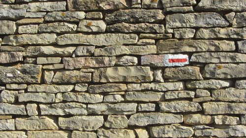 Full frame shot of stone wall