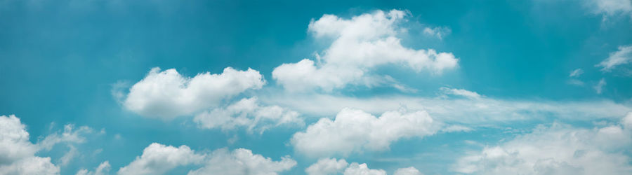 Low angle view of clouds in blue sky