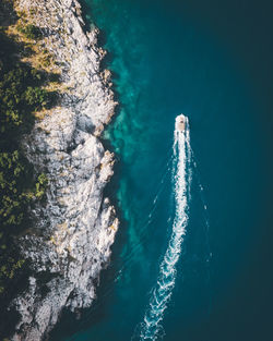 Aerial view of sea