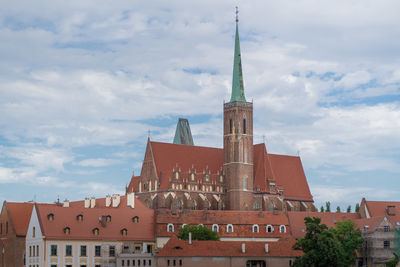 Low angle view of buildings against sky