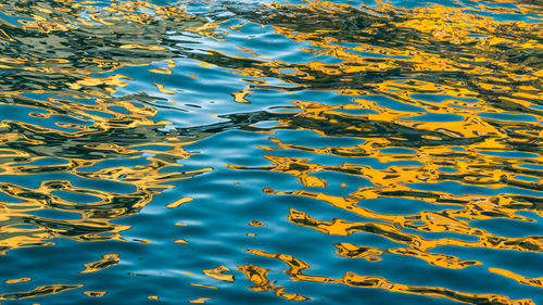 Full frame shot of rippled lake