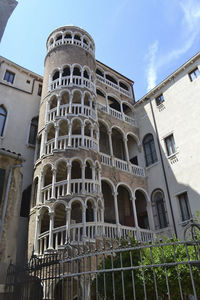 Low angle view of historical building against sky