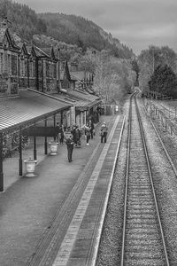 Train on railroad track