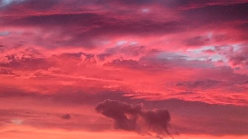 Low angle view of cloudy sky