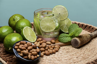 Various fruits in container