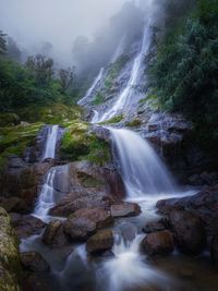 Misty waterfall