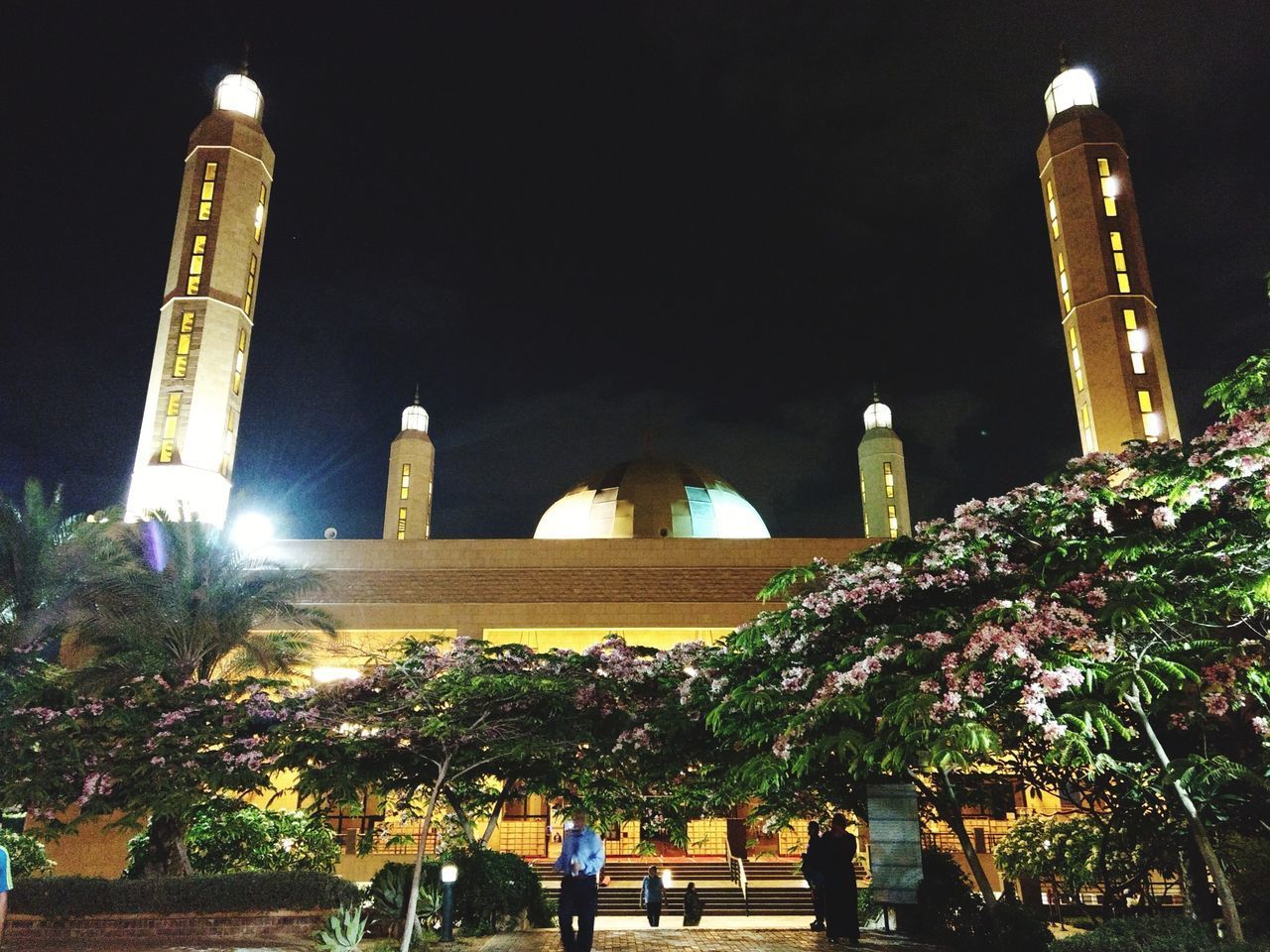 VIEW OF ILLUMINATED TEMPLE