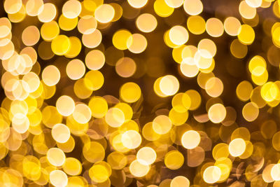 Defocused image of illuminated lights