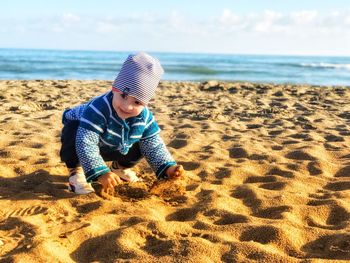 Boy on beach