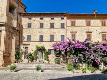 Low angle view of historical building