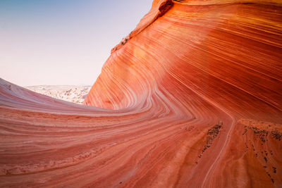 Low angle view of desert