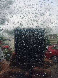 Raindrops on glass window