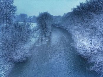 Snow covered landscape