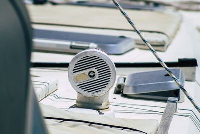 Close-up of vintage car