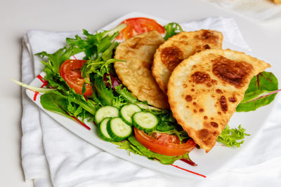 Close-up of food in plate