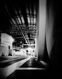 Empty corridor of building