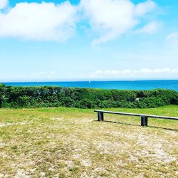 Scenic view of sea against sky