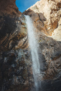 Scenic view of waterfall