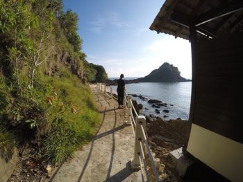 Scenic view of sea against sky