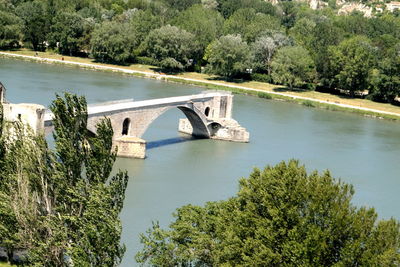 View of bridge over river