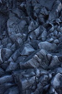 View of a strange rock pattern in the snaefelsness peninsula, iceland