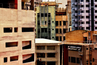 Low angle view of apartment building