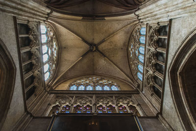 Low angle view of ceiling of building