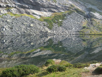 Scenic view of rocky mountains