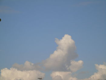 Low angle view of blue sky