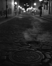 Surface level of illuminated street lights