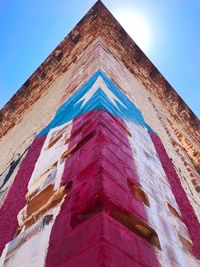 Low angle view of built structure against sky