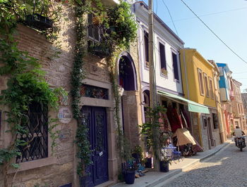 Street amidst buildings in town