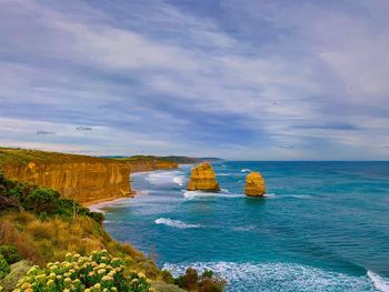 Scenic view of sea against sky