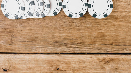 Directly above shot of food on table