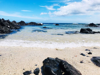 Scenic view of sea against sky