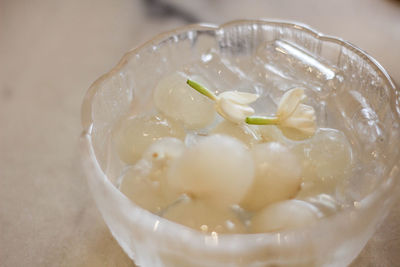 Close-up of water in bowl